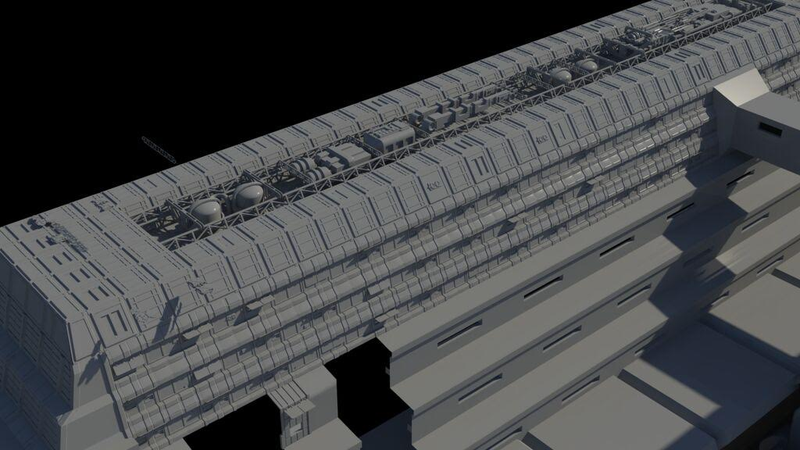Illustration for article titled How Syfy's Dark Matter Created the Ultimate Police Ship